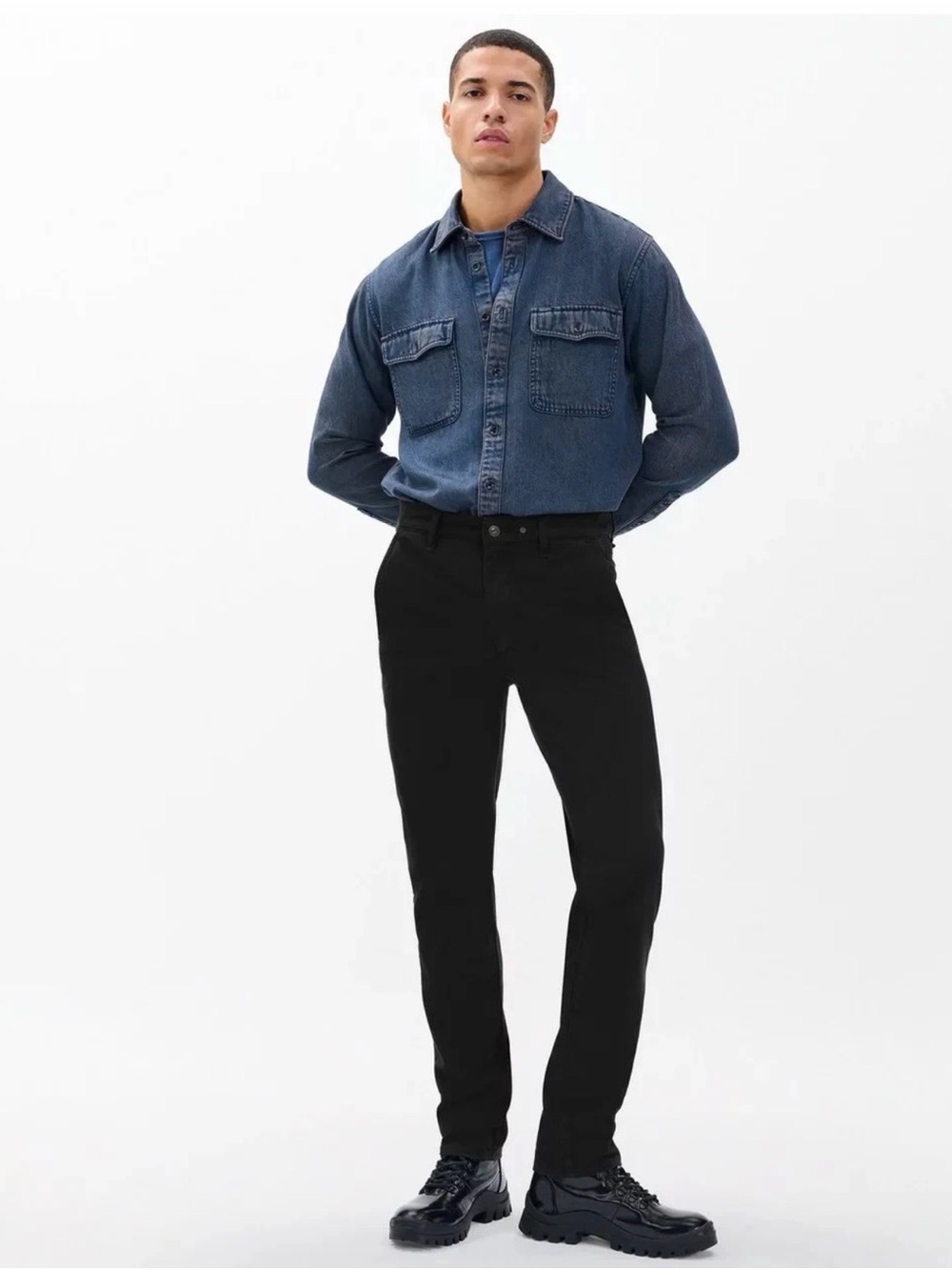Rag & Bone Stretch Twill Men's Chino In Jet Black Size 36 New